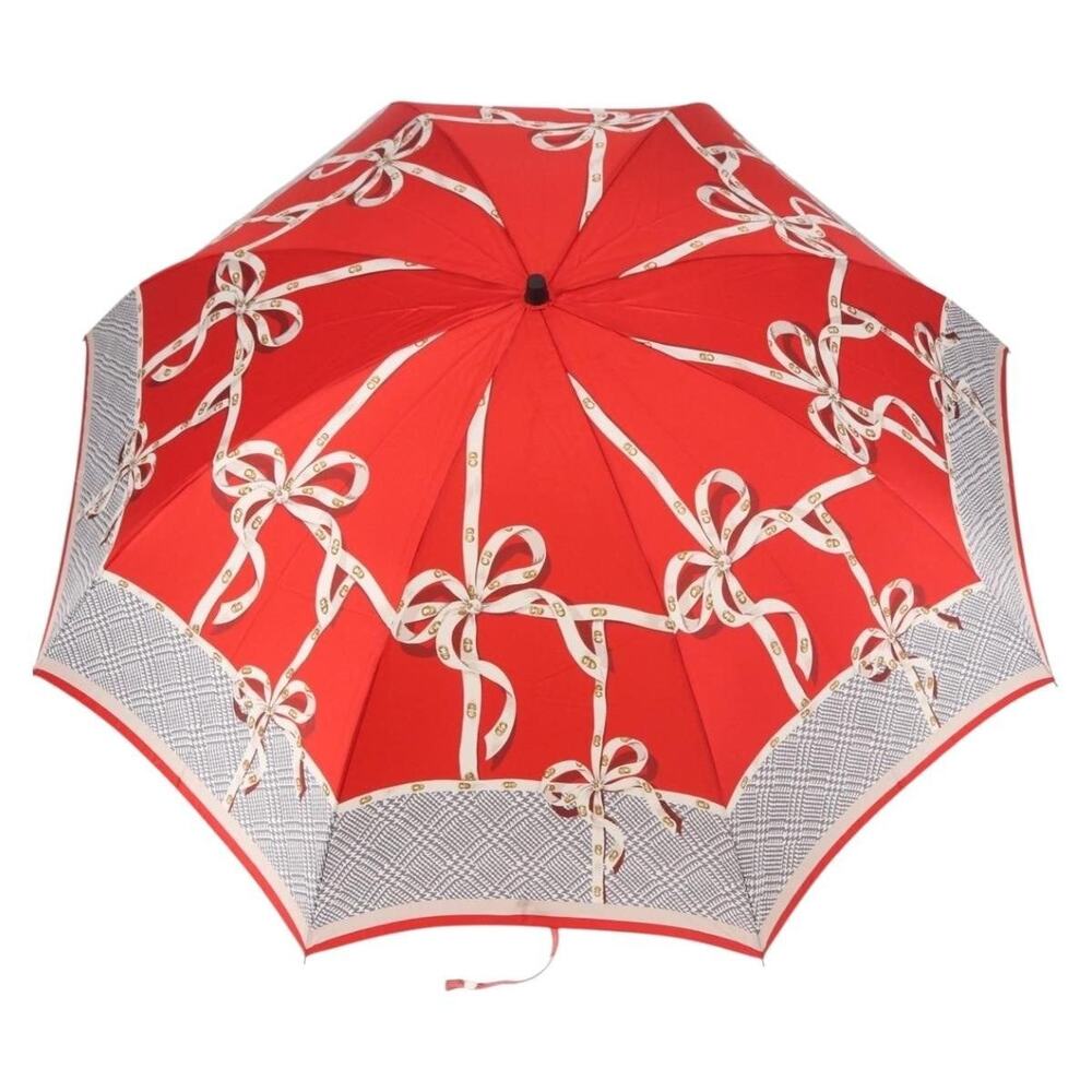 Dior Polyester Folding Umbrella Red